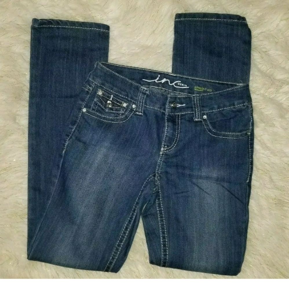 INTERNATIONAL CONCEPT DENIM SIZE 2 STRAIGHT LEG